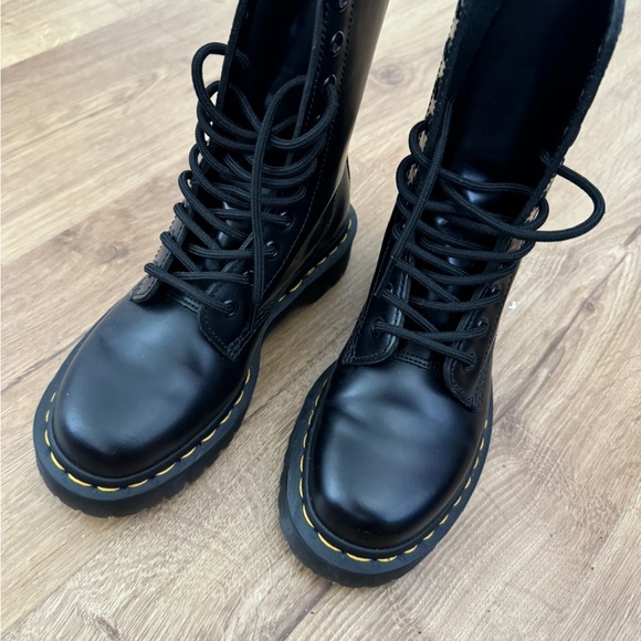 DOC MARTENS smooth leather mid calf boots - Picture 3 of 13